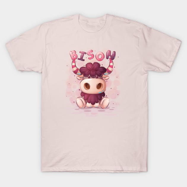 Sweet Baby Bison T-Shirt by KOTOdesign